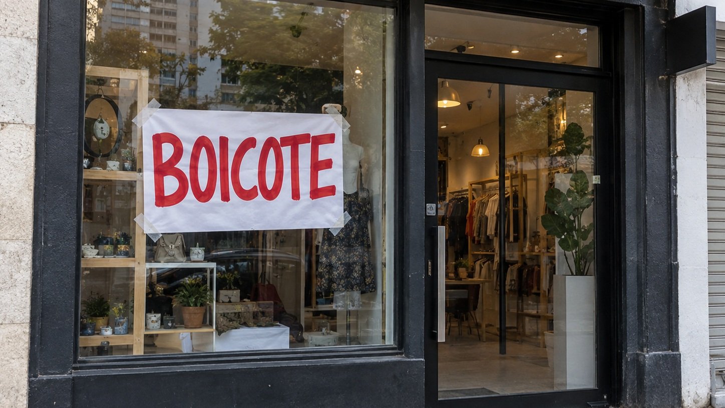 Vitrine de Boutique em Boicote-capa